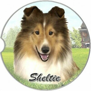 Sheltie Car Coaster