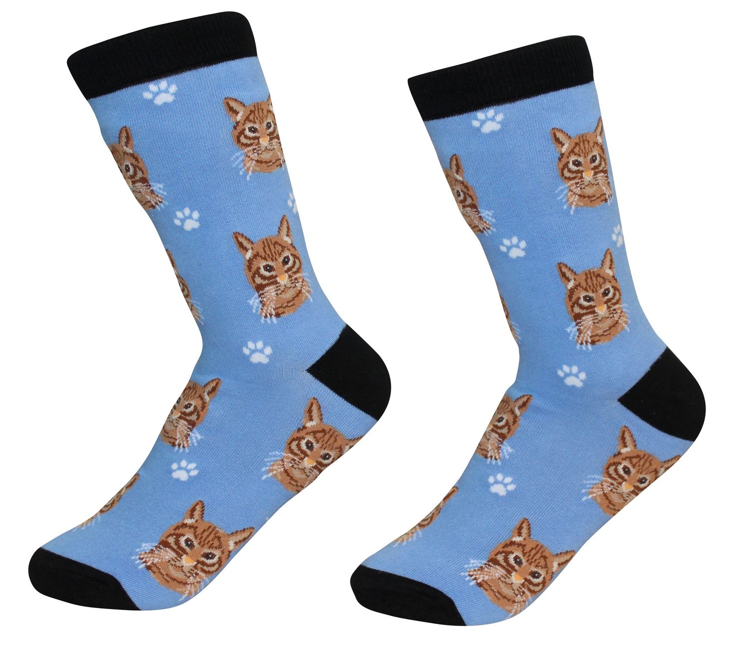 Tabby Cat (Orange) Socks - Unisex