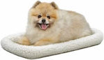 White Fleece Pet Bed