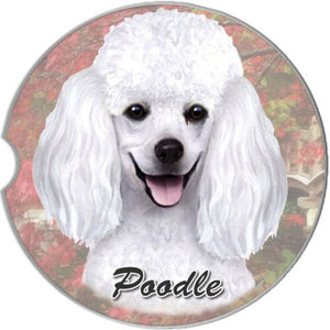 Poodle (White) Car Coaster