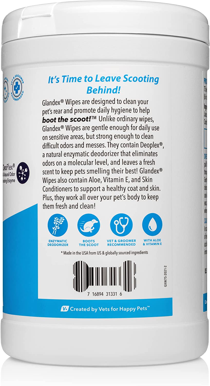 Anal Gland Hygienic Wipes for Pets