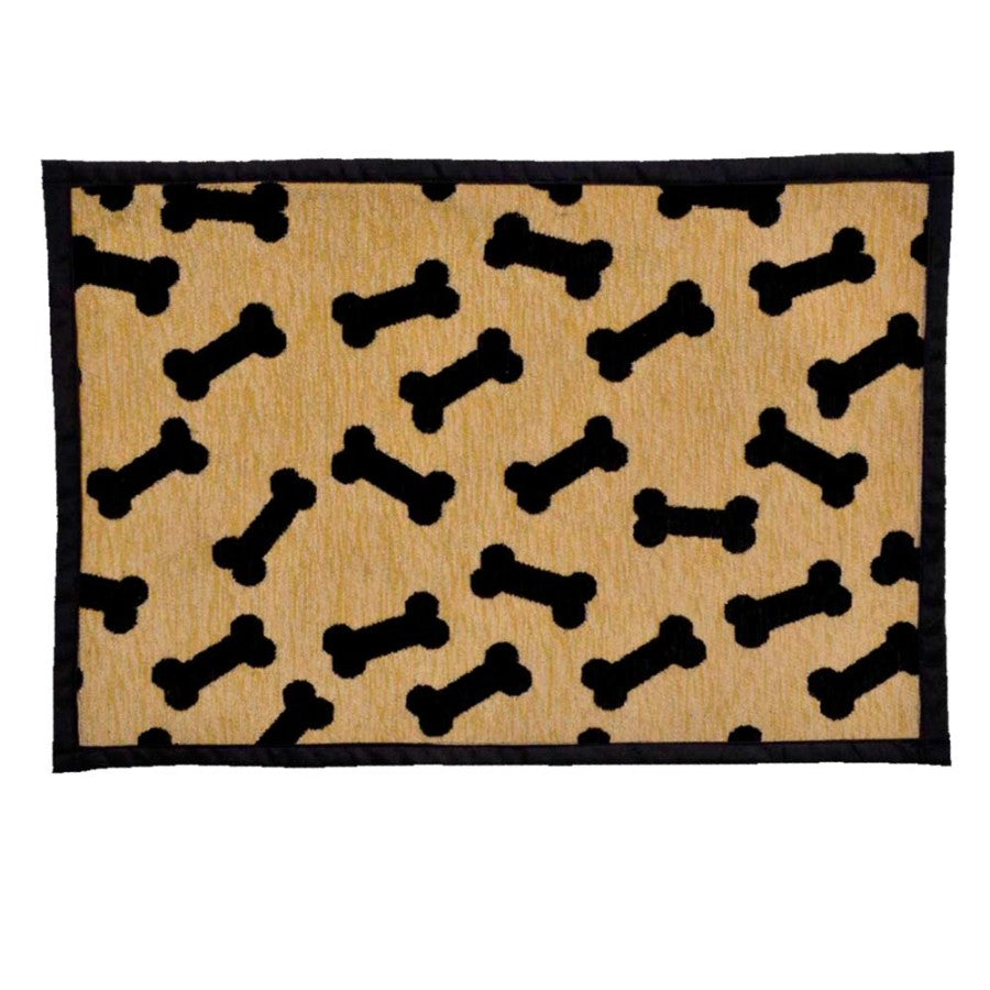 Pet Bowl Mat -Bones